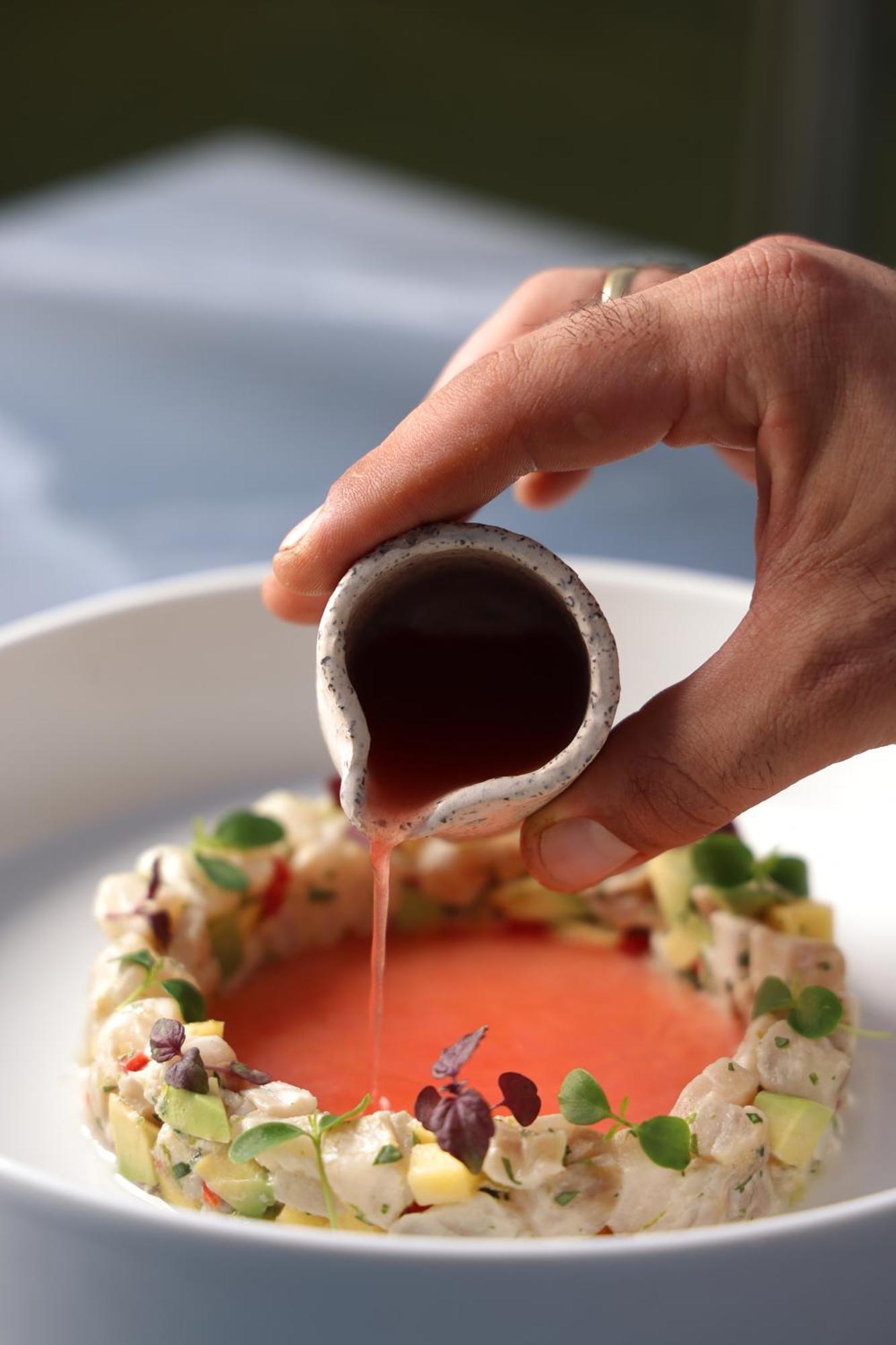 Alia Palace Hotel - Adults Only 16+ Chalkidiki Bagian luar foto Soy sauce being poured